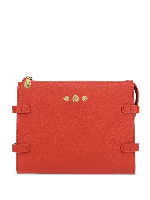 Tyler Ellis Dean pebbled leather-messenger bag Orange T232PL802O