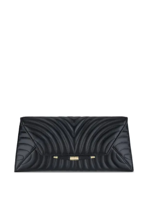 Tyler Ellis Aimee quilted leather clutch bag Black T36QLE014O
