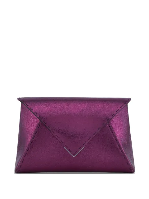 Tyler Ellis small Lee Pouchet leather clutch bags Purple T250TL