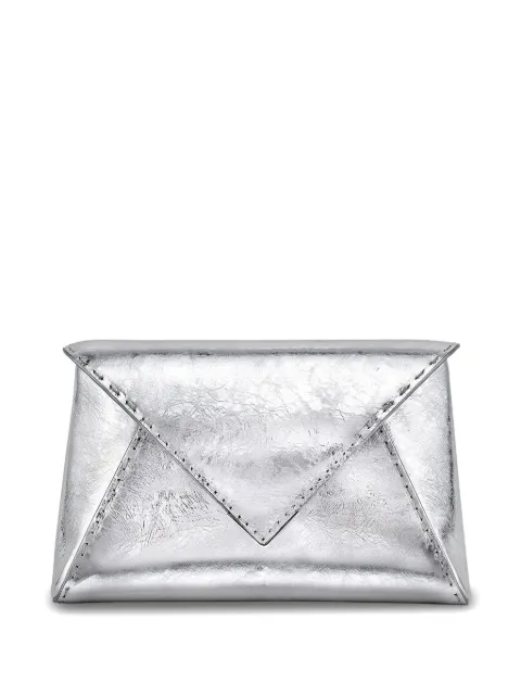 Tyler Ellis small Lee Pouchet leather clutch bag Silver T250AL