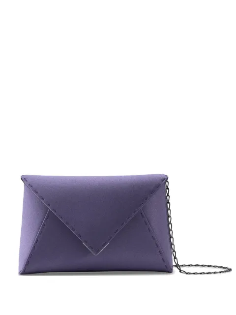 Tyler Ellis small Lee Pouchet hand-stitched clutch bag Purple T250SA