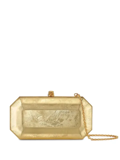 Tyler Ellis small Perry leather clutch bag Gold T64AL714O