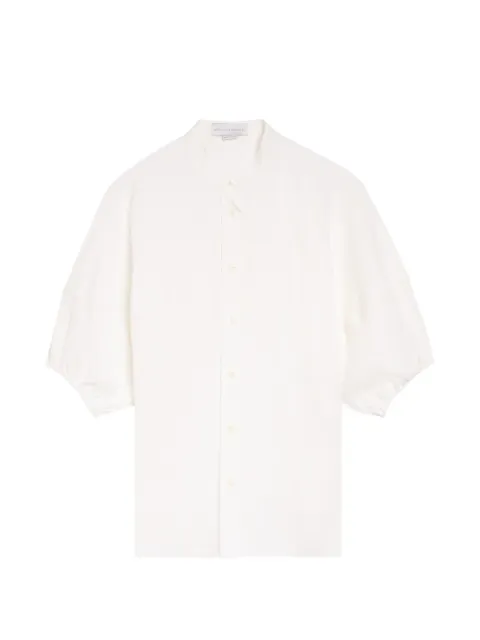 Stella McCartney band-collar puff-sleeve shirt White 6202063IU101
