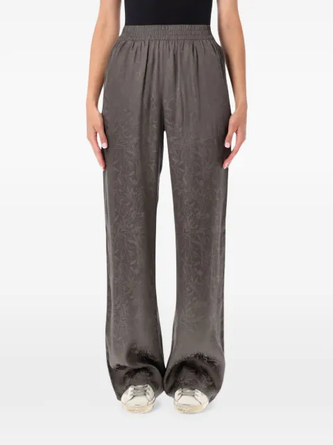 Golden Goose jacquard-floral elasticated-waist trousers Grey GWP00821P002598