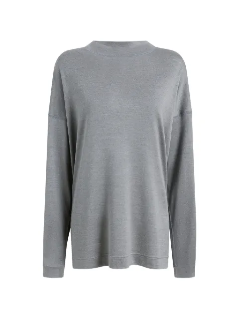 KHAITE Dylan top in heather grey Grey 182763033242