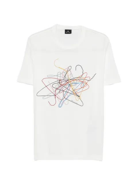 PS Paul Smith short-sleeve hanger-print T-shirt White M2R220XWP6020