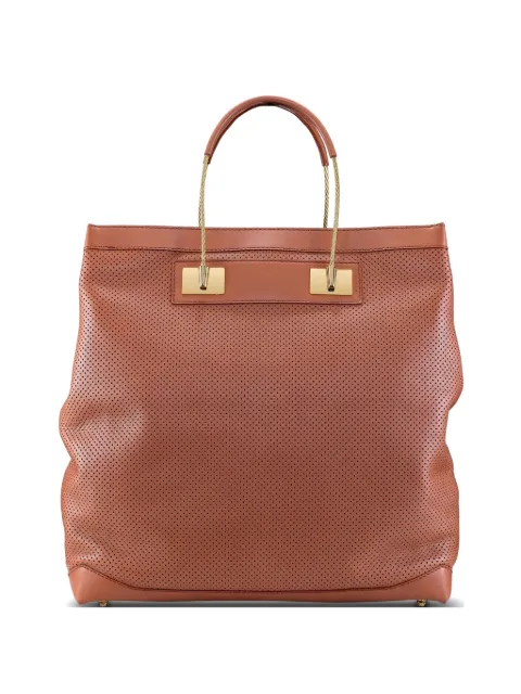 Tyler Ellis Shah perforated leather tote bag Brown T260PFL212O