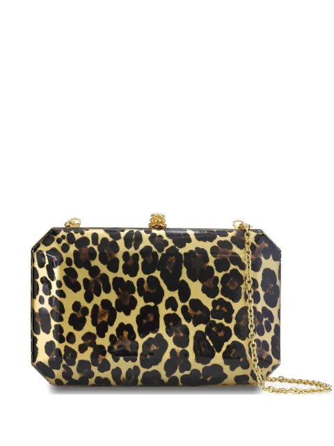 Tyler Ellis medium Perry patent leather clutch bag Gold T65PPL281O