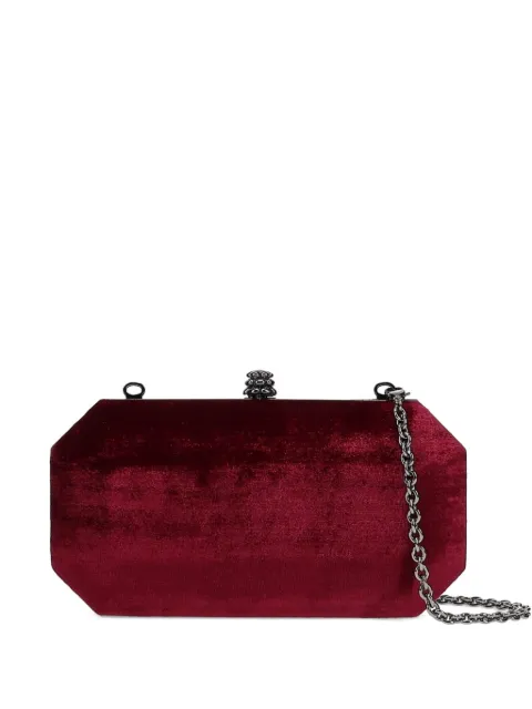Tyler Ellis Perry velvet clutch bag Red T64CV604R