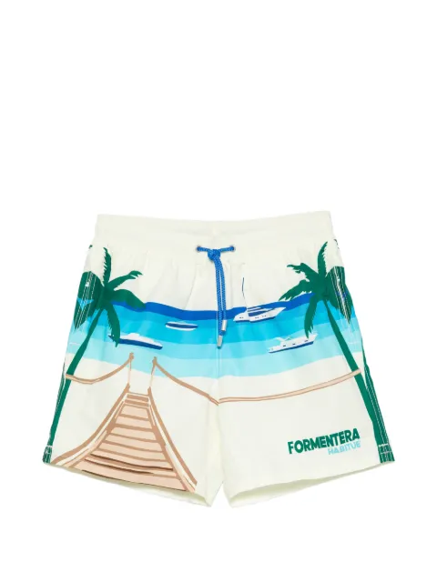 MC2 Saint Barth Gustavia printed swim shorts Yellow GUS0009