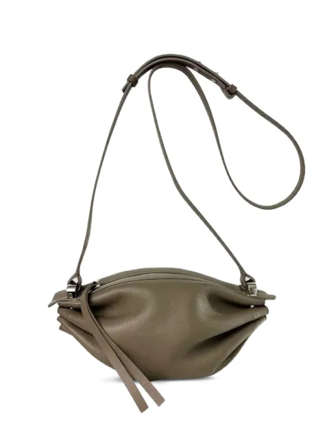 Bonastre Bonbon pleated leather shoulder bag Brown BN142BONBON