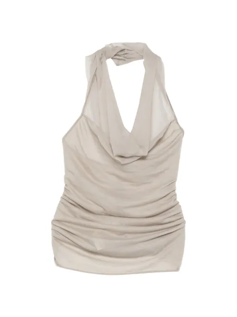 Rick Owens sunburn halter tahnk top Grey RP01F6105
