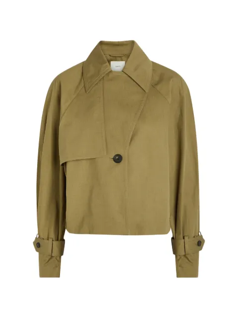 JOSEPH Suber Light oversized cropped jacket Green JF009865