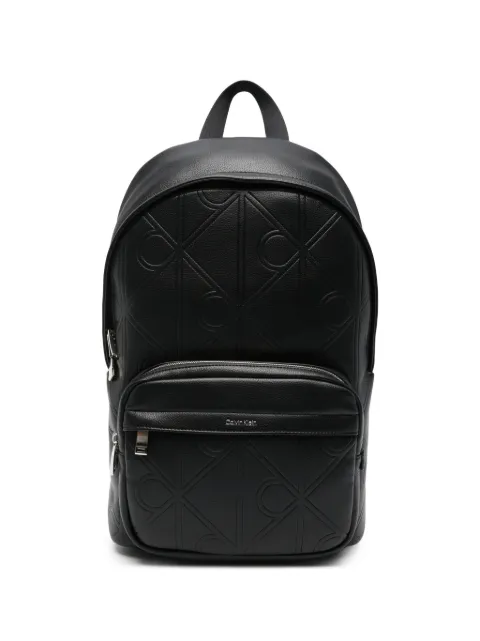 Calvin Klein logo-embossed backpack Black LV04D3398GUB1