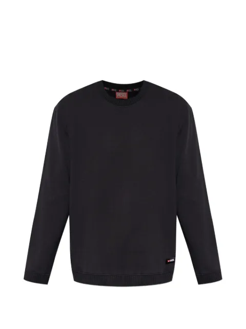 Diesel Willy-D-Core logo-patch sweatshirt Black A227770SIBH