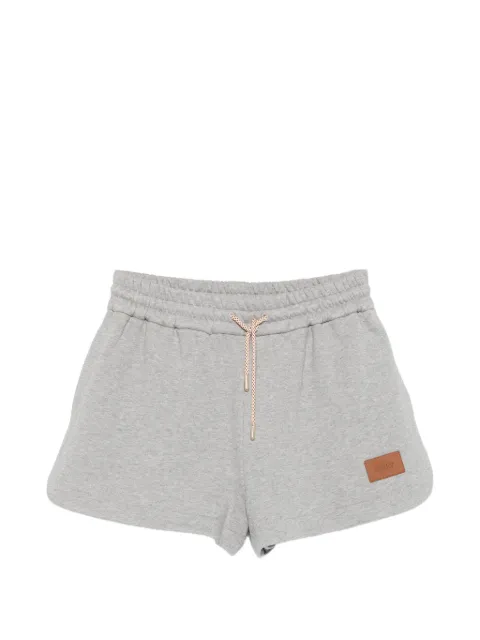 FENDI logo-patch track shorts Grey FR6749AW8B