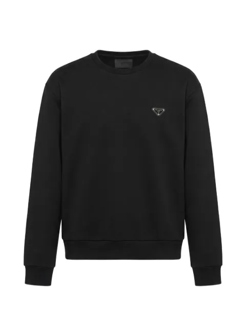 Prada crew-neck sweatshirt Black UJL90B11OQSWMO