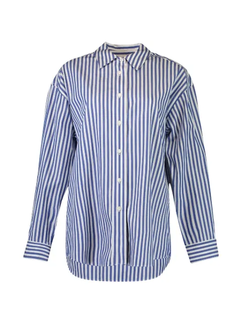 La Ligne Shelby striped-pattern shirt Blue LLC12138