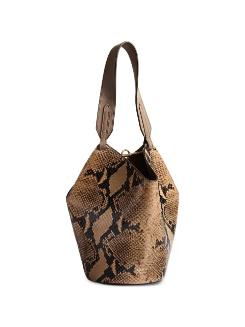 KHAITE mini Lotus tote Brown H20561057772