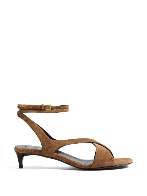KHAITE Liria ankle-strap sandals Brown F31241046775