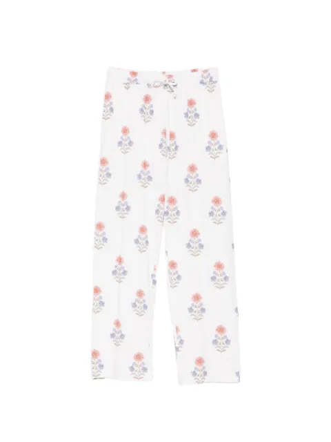 PIP STUDIO floral-print drawstring trousers White 51600607