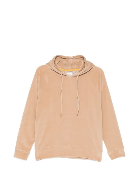 PIP STUDIO velour raglan-sleeve hoodie Neutrals 51524007