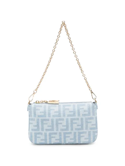 FENDI Baguette pouch Blue 8BS073AY6Y