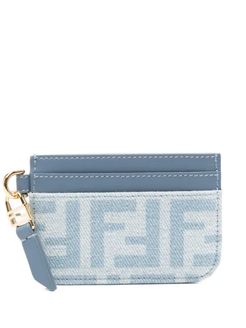 FENDI FF-motif card holder Blue 8M0566AY6Y