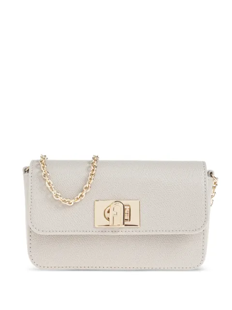 Furla 1927 Mini leather shoulder bag Grey WE00265ARE000