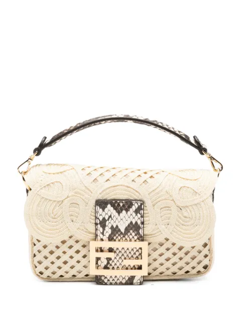 FENDI mini Baguette shoulder bag Neutrals 8BS017AY6D