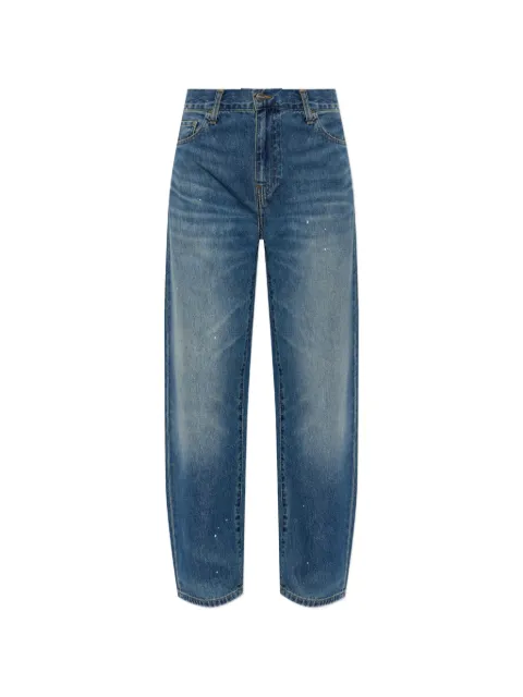 Carhartt WIP Arin paint-splatter straight-leg jeans Blue I037026