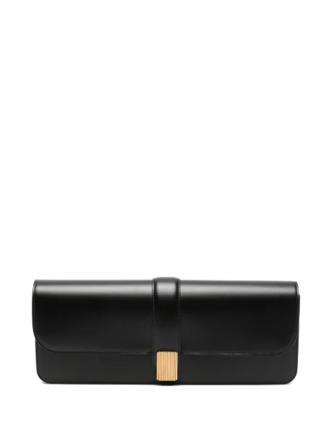 KHAITE Blake leather flap-top clutch bag Black H4021976