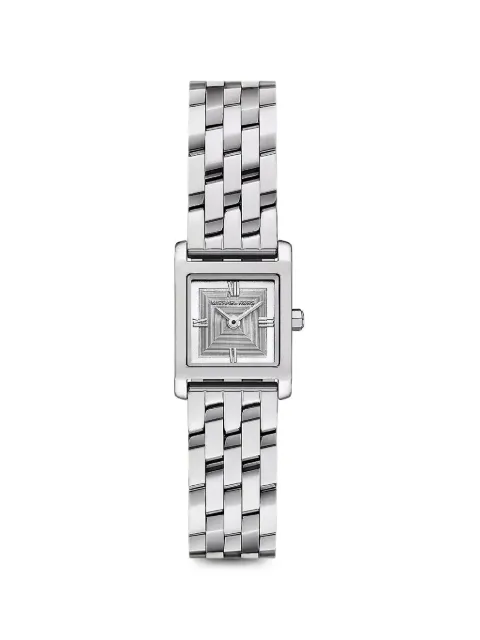 Michael Kors Georgie micro square case 19mm watch Silver MK4933