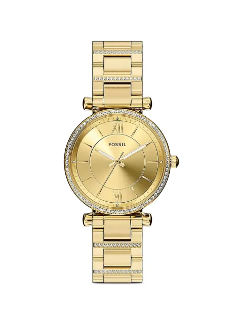FOSSIL Carlie crystal-embellished 35mm watch Gold ES5465
