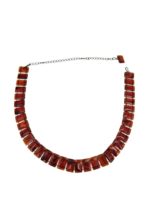 Madison 1970s tortoiseshell-effect belt Silver 8509088102047