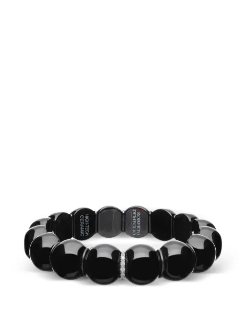 Roberto Demeglio Dama diamond-embellishment bracelet Black 9D4PNB1DB