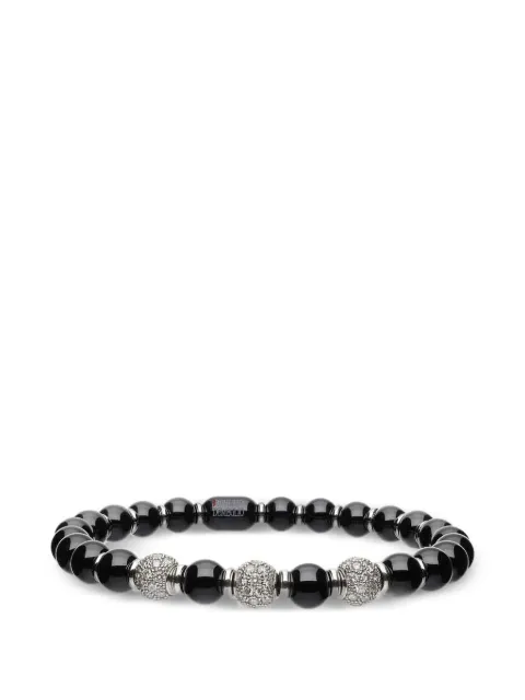 Roberto Demeglio Sfera diamond-embellishment bracelet Black 9S4GN3DB