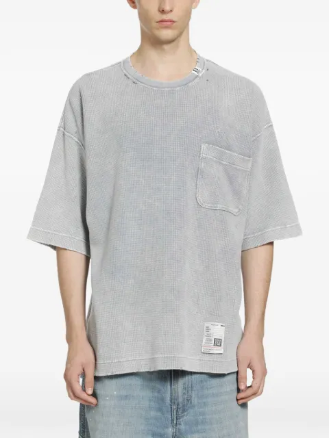 Maison MIHARA YASUHIRO waffle-knit T-shirt Grey J16TS811