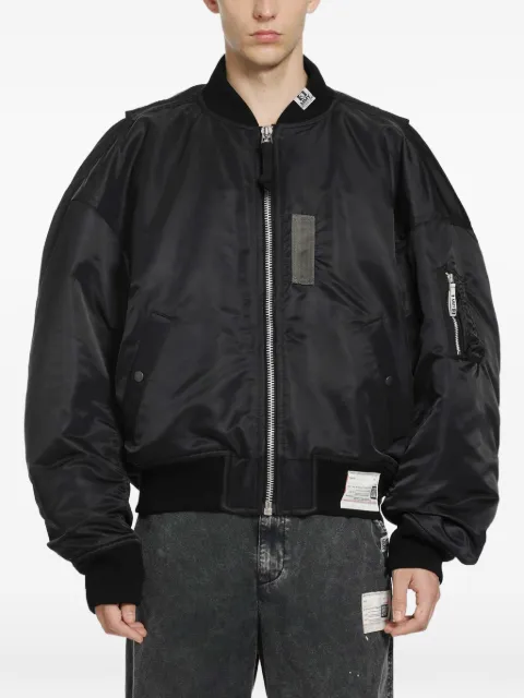 Maison MIHARA YASUHIRO vest-combined bomber jacket Black A16BL051