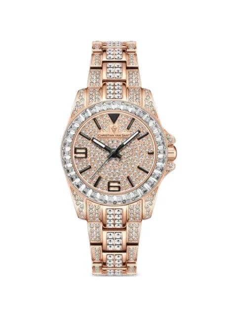 CHRISTIAN VAN SANT Majestic crystal-embellished 31mm watch Pink CV9211