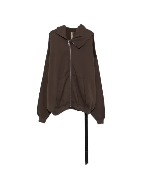 Rick Owens DRKSHDW Mountain zip-up hoodie Brown DU02F6278FP