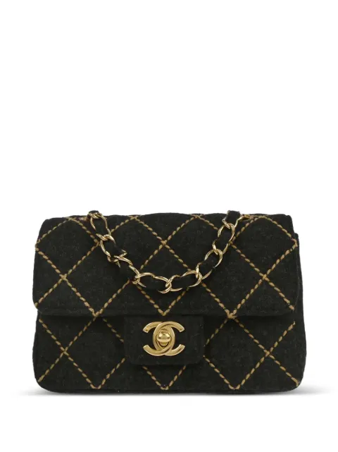 CHANEL Pre-Owned 2003 mini flap shoulder bag Grey 146164