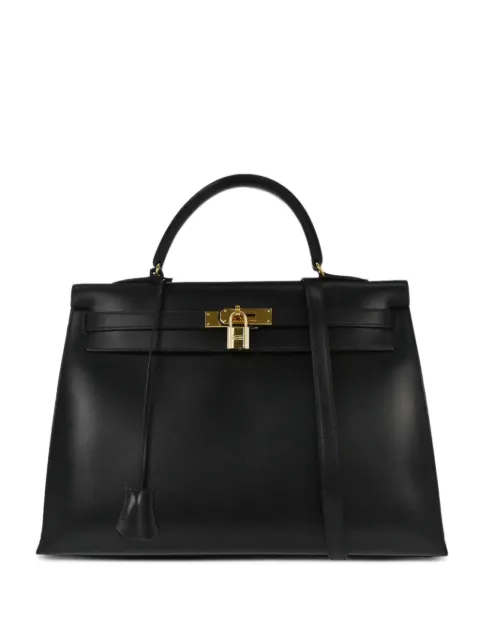 Hermès Pre-Owned 1998 35 Kelly Sellier tote bag Black 146366