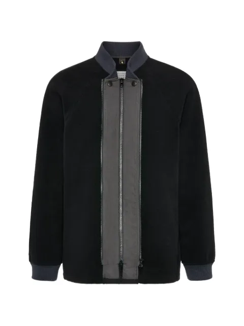 Maison Margiela double-zipper raglan-sleeve bomber jacket Black S50AM0661M35918