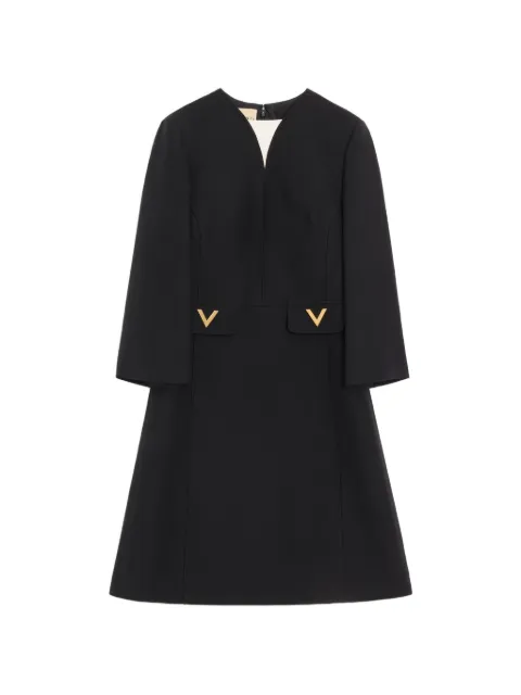 Valentino Garavani VGold crepe Couture dress Black BVAJ561CF