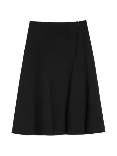Jil Sander high-waisted A-line midi skirt Black J02MA0376J40356