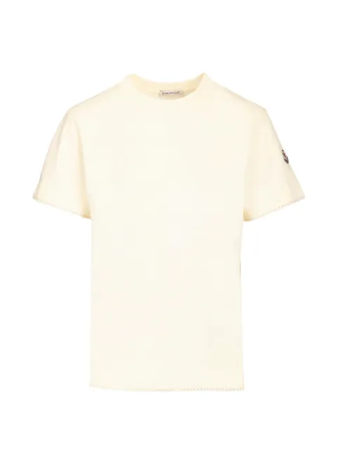 Moncler short-sleeve cotton T-shirt White L10938C00027
