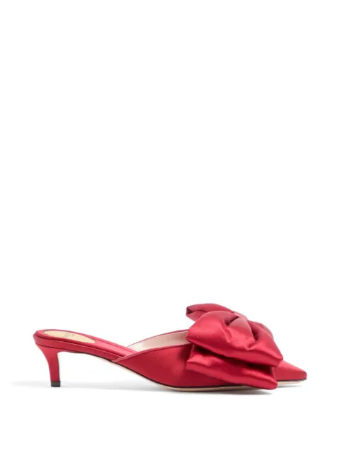 Valentino Garavani Yolande satin mules 45MM Red WS0NS7UBN