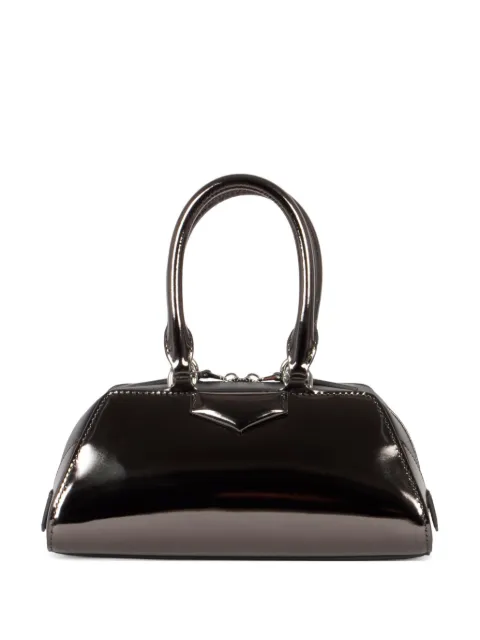 Givenchy mini Antigona East-West metallic leather clutch bag Black BB5146B2GG