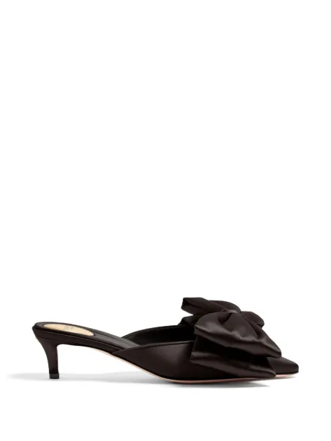 Valentino Garavani Yolande satin mules 45mm Black WS0NS7UBN